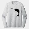 Sublimatable PosiCharge Long Sleeve Electric Heather Tee Thumbnail