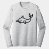 Sublimatable PosiCharge Long Sleeve Electric Heather Tee Thumbnail