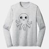 Sublimatable PosiCharge Long Sleeve Electric Heather Tee Thumbnail