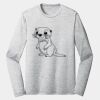 Sublimatable PosiCharge Long Sleeve Electric Heather Tee Thumbnail