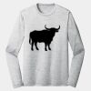 Sublimatable PosiCharge Long Sleeve Electric Heather Tee Thumbnail