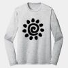 Sublimatable PosiCharge Long Sleeve Electric Heather Tee Thumbnail