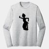 Sublimatable PosiCharge Long Sleeve Electric Heather Tee Thumbnail