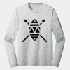 Sublimatable PosiCharge Long Sleeve Electric Heather Tee Thumbnail