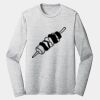 Sublimatable PosiCharge Long Sleeve Electric Heather Tee Thumbnail