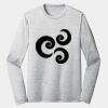 Sublimatable PosiCharge Long Sleeve Electric Heather Tee Thumbnail