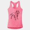 Multi-Color Sublimatable Ladies PosiCharge Electric Heather Racerback Tank Thumbnail