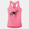 Multi-Color Sublimatable Ladies PosiCharge Electric Heather Racerback Tank Thumbnail