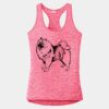Multi-Color Sublimatable Ladies PosiCharge Electric Heather Racerback Tank Thumbnail