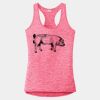 Multi-Color Sublimatable Ladies PosiCharge Electric Heather Racerback Tank Thumbnail