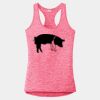 Multi-Color Sublimatable Ladies PosiCharge Electric Heather Racerback Tank Thumbnail