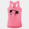 Multi-Color Sublimatable Ladies PosiCharge Electric Heather Racerback Tank Thumbnail