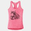Multi-Color Sublimatable Ladies PosiCharge Electric Heather Racerback Tank Thumbnail
