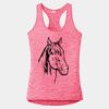 Multi-Color Sublimatable Ladies PosiCharge Electric Heather Racerback Tank Thumbnail