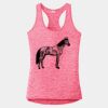 Multi-Color Sublimatable Ladies PosiCharge Electric Heather Racerback Tank Thumbnail