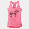 Multi-Color Sublimatable Ladies PosiCharge Electric Heather Racerback Tank Thumbnail