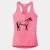 Multi-Color Sublimatable Ladies PosiCharge Electric Heather Racerback Tank Thumbnail
