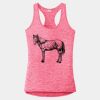 Multi-Color Sublimatable Ladies PosiCharge Electric Heather Racerback Tank Thumbnail