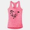Multi-Color Sublimatable Ladies PosiCharge Electric Heather Racerback Tank Thumbnail