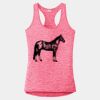 Multi-Color Sublimatable Ladies PosiCharge Electric Heather Racerback Tank Thumbnail