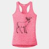 Multi-Color Sublimatable Ladies PosiCharge Electric Heather Racerback Tank Thumbnail