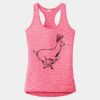 Multi-Color Sublimatable Ladies PosiCharge Electric Heather Racerback Tank Thumbnail