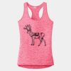 Multi-Color Sublimatable Ladies PosiCharge Electric Heather Racerback Tank Thumbnail