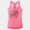Multi-Color Sublimatable Ladies PosiCharge Electric Heather Racerback Tank Thumbnail