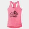 Multi-Color Sublimatable Ladies PosiCharge Electric Heather Racerback Tank Thumbnail