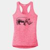 Multi-Color Sublimatable Ladies PosiCharge Electric Heather Racerback Tank Thumbnail