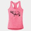 Multi-Color Sublimatable Ladies PosiCharge Electric Heather Racerback Tank Thumbnail
