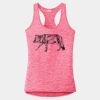 Multi-Color Sublimatable Ladies PosiCharge Electric Heather Racerback Tank Thumbnail