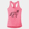 Multi-Color Sublimatable Ladies PosiCharge Electric Heather Racerback Tank Thumbnail