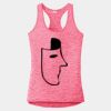 Multi-Color Sublimatable Ladies PosiCharge Electric Heather Racerback Tank Thumbnail