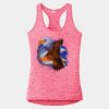 Multi-Color Sublimatable Ladies PosiCharge Electric Heather Racerback Tank Thumbnail