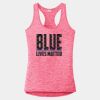 Multi-Color Sublimatable Ladies PosiCharge Electric Heather Racerback Tank Thumbnail
