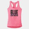 Multi-Color Sublimatable Ladies PosiCharge Electric Heather Racerback Tank Thumbnail