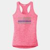 Multi-Color Sublimatable Ladies PosiCharge Electric Heather Racerback Tank Thumbnail