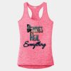 Multi-Color Sublimatable Ladies PosiCharge Electric Heather Racerback Tank Thumbnail