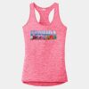 Multi-Color Sublimatable Ladies PosiCharge Electric Heather Racerback Tank Thumbnail