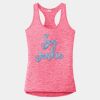 Multi-Color Sublimatable Ladies PosiCharge Electric Heather Racerback Tank Thumbnail