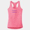 Multi-Color Sublimatable Ladies PosiCharge Electric Heather Racerback Tank Thumbnail