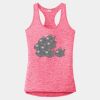 Multi-Color Sublimatable Ladies PosiCharge Electric Heather Racerback Tank Thumbnail