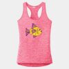 Multi-Color Sublimatable Ladies PosiCharge Electric Heather Racerback Tank Thumbnail