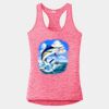 Multi-Color Sublimatable Ladies PosiCharge Electric Heather Racerback Tank Thumbnail