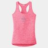 Multi-Color Sublimatable Ladies PosiCharge Electric Heather Racerback Tank Thumbnail