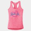 Multi-Color Sublimatable Ladies PosiCharge Electric Heather Racerback Tank Thumbnail