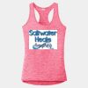 Multi-Color Sublimatable Ladies PosiCharge Electric Heather Racerback Tank Thumbnail