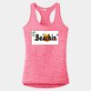 Multi-Color Sublimatable Ladies PosiCharge Electric Heather Racerback Tank Thumbnail