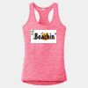 Multi-Color Sublimatable Ladies PosiCharge Electric Heather Racerback Tank Thumbnail